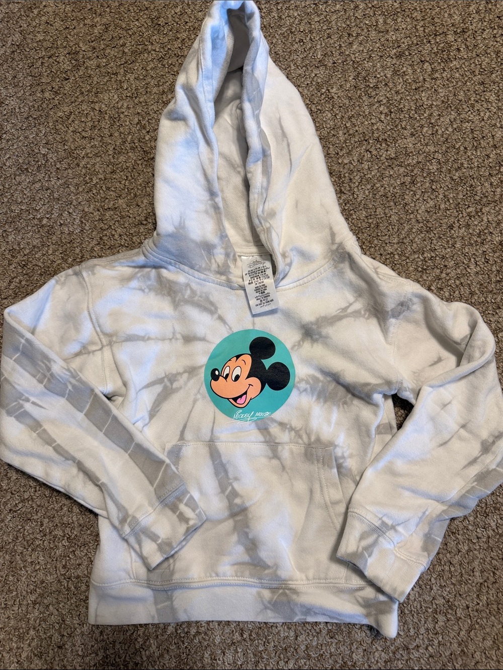 Disney Parks Tie-Dye Hoodie with Mickey Mouse detail